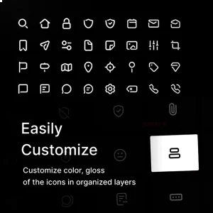 آیکون پک Icon System +1100